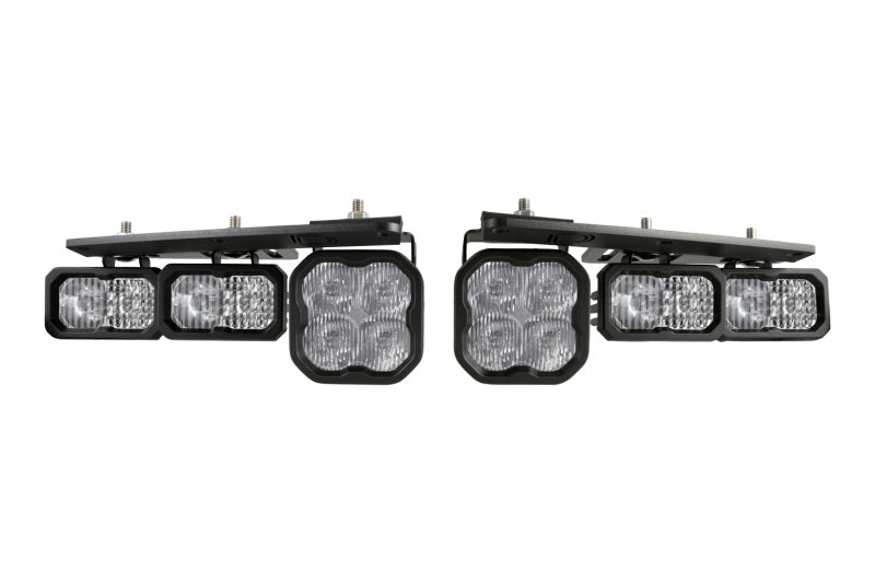 Diode Dynamics 21-Up Ford Bronco Stage Series Fog Pocket Kit - White Sport Diode Dynamics Fog Lights  AXOPROS