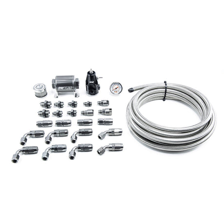 DeatschWerks 01-15 Honda Civic DW400 Pump Module Return Plumbing Kit w/CPE Fuel Lines DeatschWerks Fuel Pumps  AXOPROS