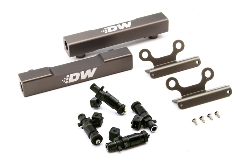 DeatschWerks 02+ Subaru WRX / 07+ STI/LGT Top Feed Fuel Rail Upgrade Kit w/ 1200cc Injectors DeatschWerks Fuel Rails  AXOPROS