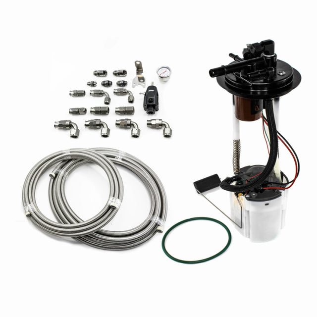 DeatschWerks 05-09 GM Truck DW400 Pump Module w/PTFE fuel lines DeatschWerks Fuel Pumps  AXOPROS