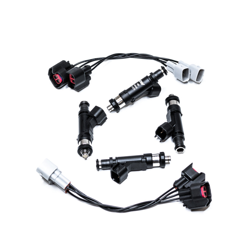 DeatschWerks 05+ Elise 1.8L / 00-05 Celica / 99-07 MR2 / 04-10 tC / 04-10 xA/xB 440CC Injectors DeatschWerks Fuel Injector Sets - 4Cyl  AXOPROS