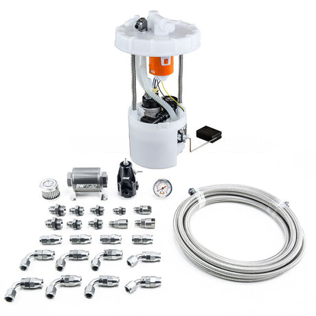 DeatschWerks 06-11 Honda Civic Si K20 DW400 Pump Module & Return Kit w/PTFE Fuel Lines DeatschWerks Fuel Pumps  AXOPROS
