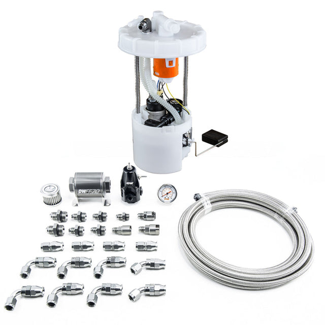 DeatschWerks 06-11 Honda Civic Si K20 DW400 Pump Module & Return Kit w/PTFE Fuel Lines DeatschWerks Fuel Pumps  AXOPROS