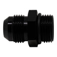 DeatschWerks 10AN ORB Male to 10 AN Male Flare Adapter (Incl O-Ring) - Anodized Matte Black DeatschWerks Fittings  AXOPROS