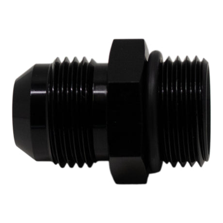 DeatschWerks 10AN ORB Male to 10 AN Male Flare Adapter (Incl O-Ring) - Anodized Matte Black DeatschWerks Fittings  AXOPROS