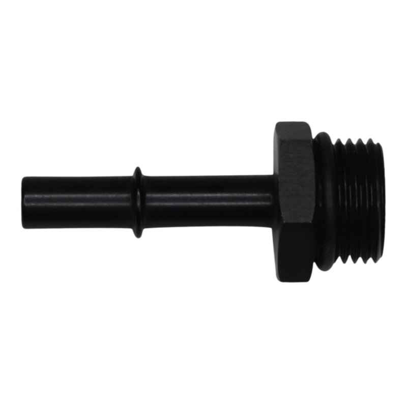 DeatschWerks 10AN ORB Male to 3/8in Male EFI Quick Connect Adapter - Anodized Matte Black DeatschWerks Fuel Components Misc  AXOPROS