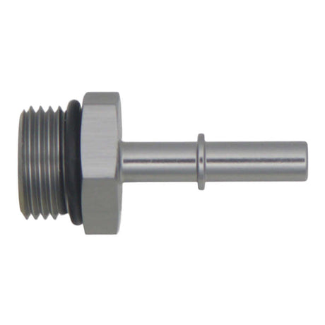 DeatschWerks 10AN ORB Male to 5/16in Male EFI Quick Connect Adapter - Anodized DW Titanium DeatschWerks Fuel Components Misc  AXOPROS