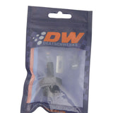 DeatschWerks 10AN ORB Male to 5/16in Male Triple Barb Fitting (Incl O-Ring) - Anodized Matte Black DeatschWerks Fittings  AXOPROS