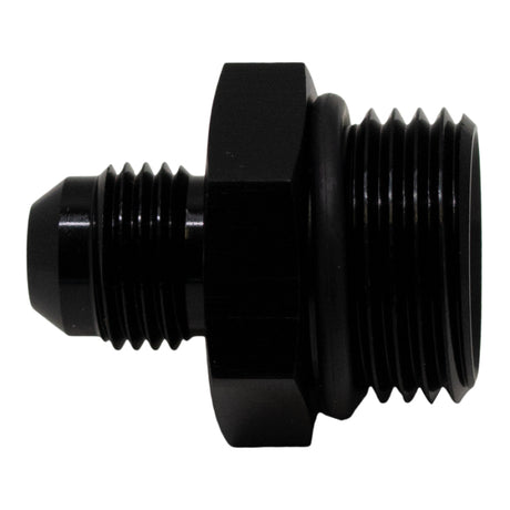 DeatschWerks 10AN ORB Male to 6AN Male Flare Adapter (Incl O-Ring) - Anodized Matte Black DeatschWerks Fittings  AXOPROS