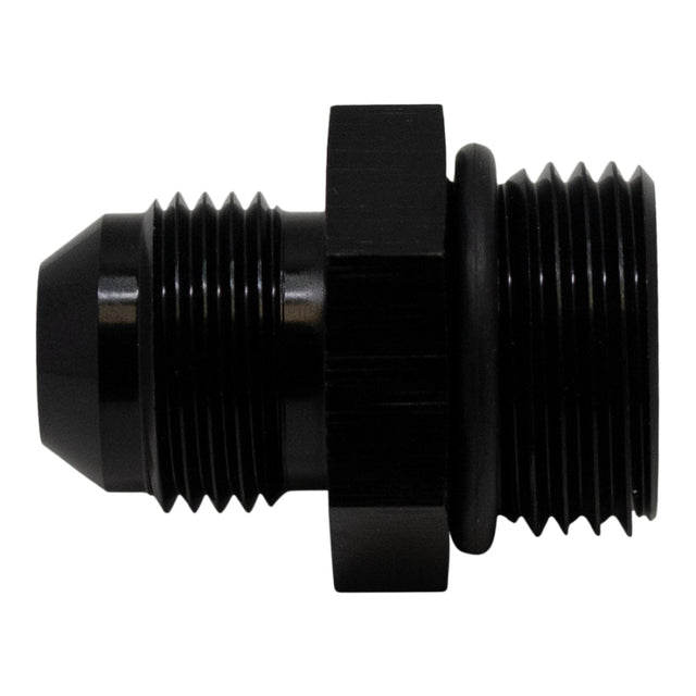 DeatschWerks 10AN ORB Male to 8AN Male Flare Adapter (Incl O-Ring) - Anodized Matte Black DeatschWerks Fittings  AXOPROS