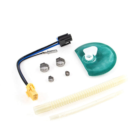 DeatschWerks 15-17 Ford Mustang V6/GT DW400 Fuel Pump Set Up Kit DeatschWerks Fuel Pump Fitment Kits  AXOPROS