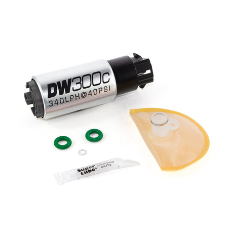 DeatschWerks 340lph DW300C Compact Fuel Pump w/ 08-14 WRX/ 08-15 STI Set Up Kit (w/ Mounting Clips) DeatschWerks Fuel Pumps  AXOPROS