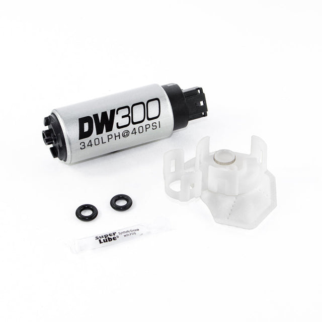 DeatschWerks 340lph DW300C Compact Fuel Pump w/Install Kit 08-15 Mitsubishi EVO X (w/o Clips) DeatschWerks Fuel Pumps  AXOPROS