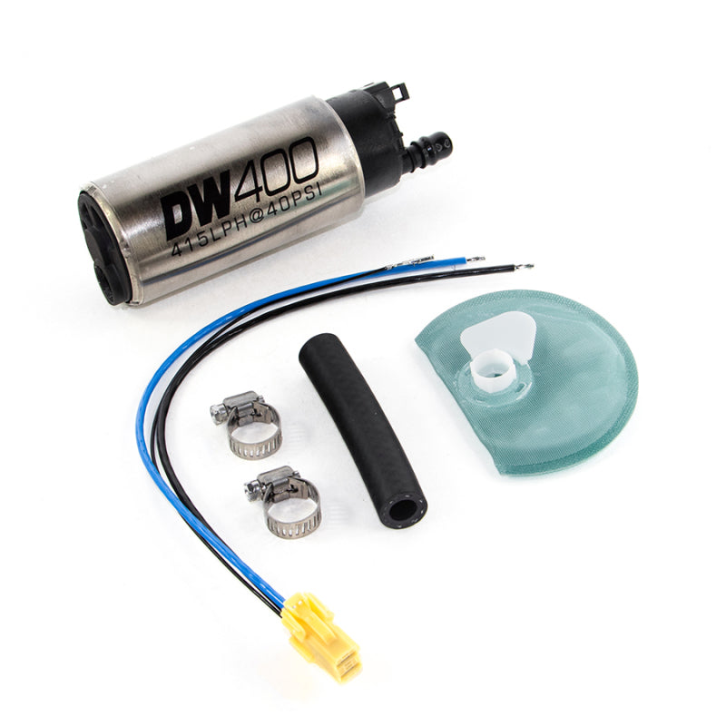 DeatschWerks 415LPH DW400 In-Tank Fuel Pump w/ 9-1045 Install Kit 05-10 Ford Mustang (Except GT500) DeatschWerks Fuel Pumps  AXOPROS