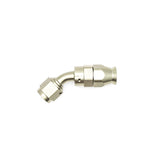 DeatschWerks 6AN Female Swivel 45-Degree Hose End PTFE (Incl. 1 Olive Insert) DeatschWerks Fittings  AXOPROS