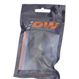 DeatschWerks 6AN Female Swivel 90-Degree Hose End CPE - Anodized Matte Black DeatschWerks Fittings  AXOPROS