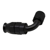 DeatschWerks 6AN Female Swivel 90-Degree Hose End PTFE (Incl 1 Olive Insert) - Anodized Matte Black DeatschWerks Fittings  AXOPROS