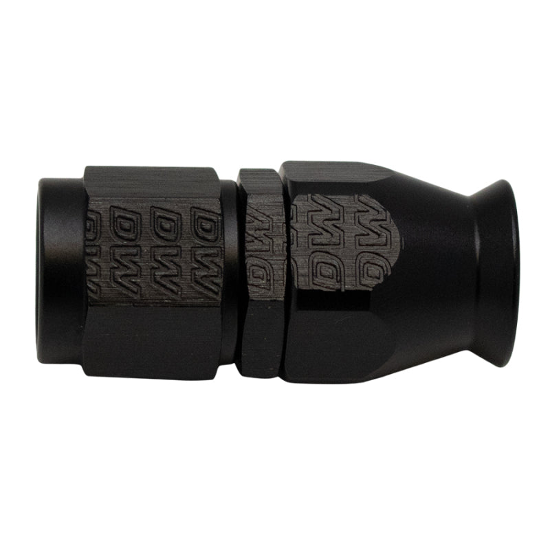 DeatschWerks 6AN Female Swivel Straight Hose End PTFE (Incl 1 Olive Insert) - Anodized Matte Black DeatschWerks Fittings  AXOPROS