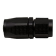 DeatschWerks 6AN Female Swivel Strait Hose End CPE - Anodized Matte Black DeatschWerks Fittings  AXOPROS
