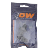 DeatschWerks 6AN Male Flare to 6AN Male Flare Bulkhead Adapter 90-Degree - Anodized Matte Black DeatschWerks Fittings  AXOPROS