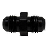 DeatschWerks 6AN Male Flare to 6AN Male Flare Coupler - Anodized Matte Black DeatschWerks Fittings  AXOPROS