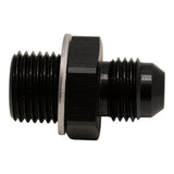 DeatschWerks 6AN Male Flare to M16 X 1.5 Male Metric Adapter (Incl Washer) - Anodized Matte Black DeatschWerks Fittings  AXOPROS