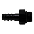 DeatschWerks 6AN ORB Male to 5/16in Male Triple Barb Fitting (Incl O-Ring) - Anodized Matte Black DeatschWerks Fittings  AXOPROS