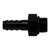 DeatschWerks 6AN ORB Male to 5/16in Male Triple Barb Fitting (Incl O-Ring) - Anodized Matte Black DeatschWerks Fittings  AXOPROS