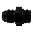 DeatschWerks 6AN ORB Male to 6AN Male Flare Adapter (Incl O-Ring) - Anodized Matte Black DeatschWerks Fittings  AXOPROS