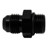 DeatschWerks 6AN ORB Male to 6AN Male Flare Adapter (Incl O-Ring) - Anodized Matte Black DeatschWerks Fittings  AXOPROS
