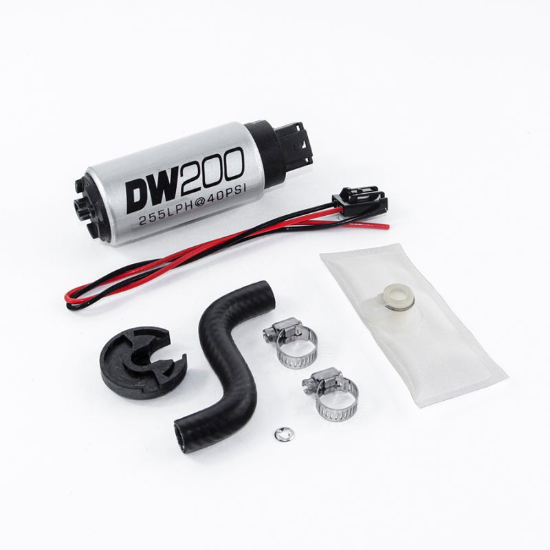 DeatschWerks 85-97 Ford Mustang 255 LPH DW200 In-Tank Fuel Pump w/ Install Kit DeatschWerks Fuel Pumps  AXOPROS