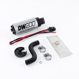 DeatschWerks 85-97 Ford Mustang 255 LPH DW200 In-Tank Fuel Pump w/ Install Kit DeatschWerks Fuel Pumps  AXOPROS