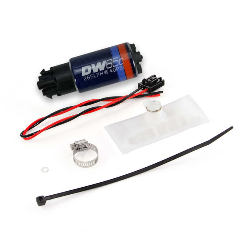 DeatschWerks 88-91 BMW 325i DW65C 265lph Compact Fuel Pump w/ Install Kit (w/o Mounting Clips) DeatschWerks Fuel Pumps  AXOPROS
