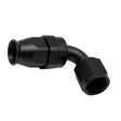 DeatschWerks 8AN Female Swivel 90-Degree Hose End PTFE (Incl 1 Olive Insert) - Anodized Matte Black DeatschWerks Fittings  AXOPROS