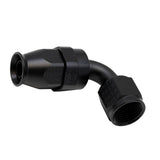 DeatschWerks 8AN Female Swivel 90-Degree Hose End PTFE (Incl 1 Olive Insert) - Anodized Matte Black DeatschWerks Fittings  AXOPROS