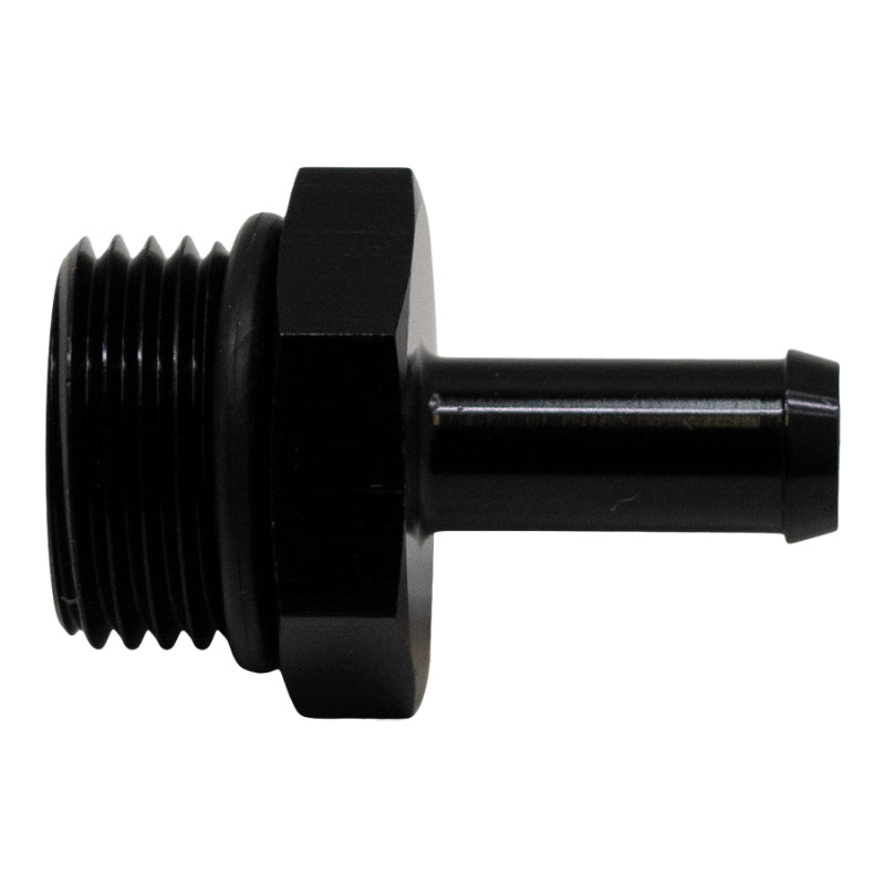 DeatschWerks 8AN ORB Male to 5/16in Male Barb Fitting (Incl O-Ring) - Anodized Matte Black DeatschWerks Fittings  AXOPROS