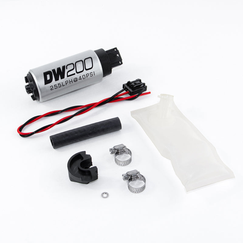 DeatschWerks 94+ Nissan 240sx/Silvia S14/S15 255 LPH DW200 In-Tank Fuel Pump w/ Install Kit DeatschWerks Fuel Pumps  AXOPROS