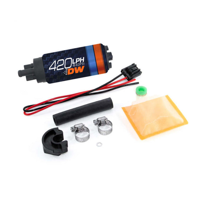 Deatschwerks DW420 Series 420lph In-Tank Fuel Pump w/ Install Kit For 89-94 240SX DeatschWerks Fuel Pumps  AXOPROS