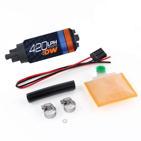 Deatschwerks DW420 Series 420lph In-Tank Fuel Pump w/ Universal Install Kit DeatschWerks Fuel Pumps  AXOPROS