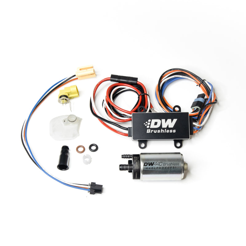 DeatschWerks DW440 440lph Brushless Fuel Pump Single/Dual Controller w/ Install Kit 08-14 Subaru WRX DeatschWerks Fuel Pumps  AXOPROS