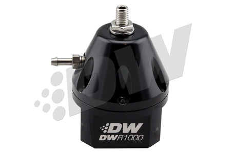DeatschWerks DWR1000 Adjustable Fuel Pressure Regulator - Black DeatschWerks Fuel Pressure Regulators  AXOPROS