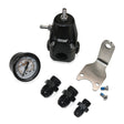 DeatschWerks DWR1000 AFPR + Pressure Gauge + 8AN & 6AN Fittings - Anodized Black DeatschWerks Fuel Pressure Regulators  AXOPROS