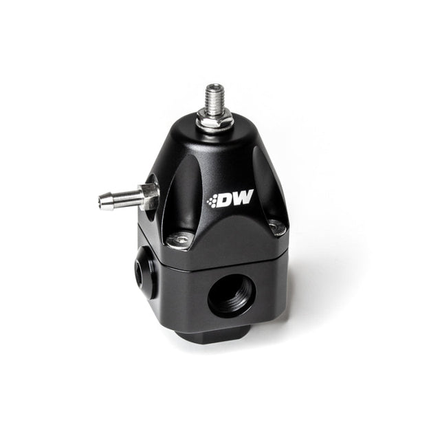 DeatschWerks DWR1000c Adjustable Fuel Pressure Regulator Dual 6AN Inlet and 6AN Outlet - Black DeatschWerks Fuel Pressure Regulators  AXOPROS