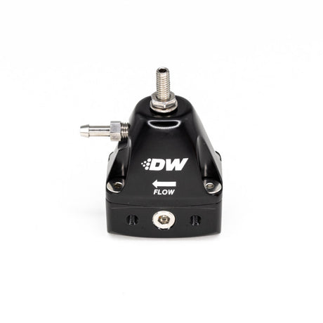 DeatschWerks DWR1000iL In-Line Adjustable Fuel Pressure Regulator - Black DeatschWerks Fuel Pressure Regulators  AXOPROS