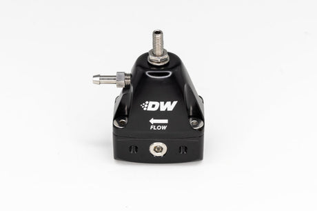 DeatschWerks DWR1000iL In-Line Adjustable Fuel Pressure Regulator - Black DeatschWerks Fuel Pressure Regulators  AXOPROS