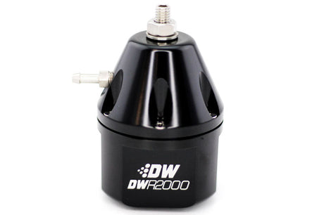 DeatschWerks DWR2000 Adjustable Fuel Pressure Regulator - Black DeatschWerks Fuel Pressure Regulators  AXOPROS