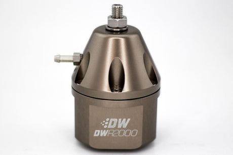 DeatschWerks DWR2000 Adjustable Fuel Pressure Regulator - Titanium DeatschWerks Fuel Pressure Regulators  AXOPROS