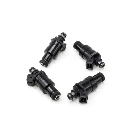 DeatschWerks Evo VIII/IX / 95-99 DSM 4G63T 1200cc Low Impedance Top Feed Injectors DeatschWerks Fuel Injector Sets - 4Cyl  AXOPROS