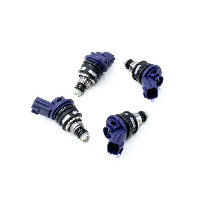DeatschWerks Nissan G20 / SR20 / 240sx SR/KA 550cc Side Feed Injectors DeatschWerks Fuel Injector Sets - 4Cyl  AXOPROS