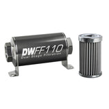 DeatschWerks Stainless Steel 10AN 100 Micron Universal Inline Fuel Filter Housing Kit (110mm) DeatschWerks Fuel Filters  AXOPROS